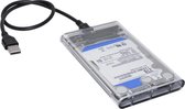 HDD SSD case behuizing transparant 2.5" USB 3.0