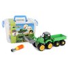 Toi-toys Tractor Met Aanhanger Diy Groen 45 Cm