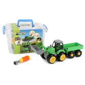 Tracteur Toi-Toys Avec Remorque Diy Vert 45 Cm
