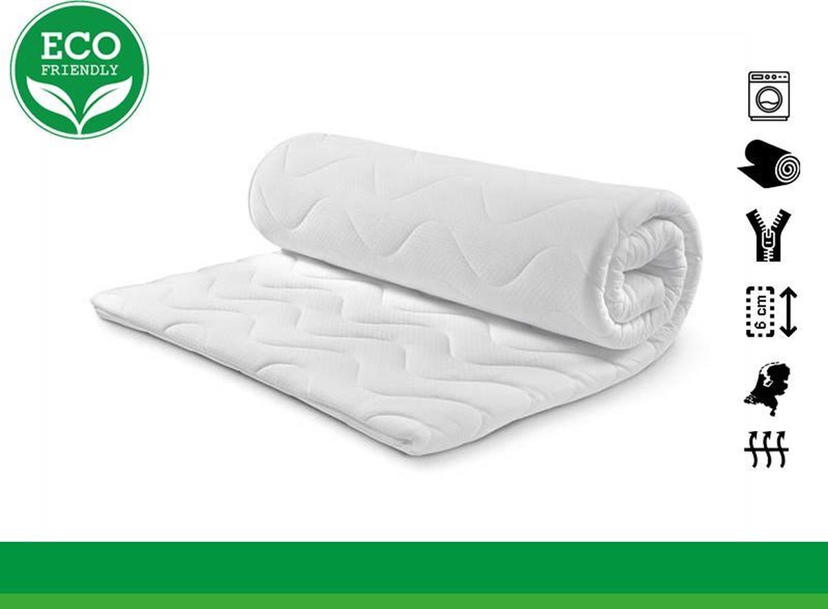 Topdekmatras 100x200 - Topper HR Koudschuim - 6 CM
