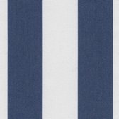 Agora -Lines Marino 1216 gestreept wit, blauw stof per meter buitenstoffen, tuinkussens, palletkussens