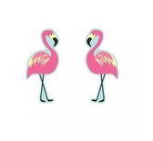 Kinderoorbellen - Flamingo - Roze