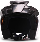 Moto S78  Mat wit open politie,  jethelm scooter helm of motorhelm XL 61- 62 cm hoofdomtrek