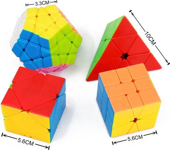 Puzzelkubus – Pyraminx, Megaminx, Skewb, Square-1 – MoYu – Gratis 2x Qubuss Cubestand - MoYu