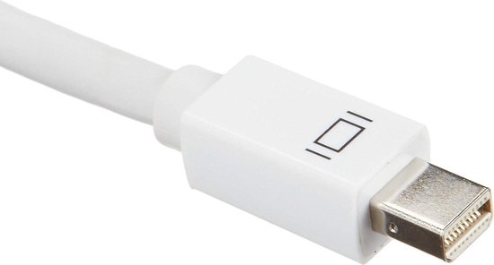 Mini DisplayPort Naar HDMI Adapter | Mini DP Hub | Thunderbolt To HDMI Converter |Thunderbolt 3 | Compatible Apple Macbook | IMAC | Surface Laptop / Pro | Dell | Lenovo | Samsung | HP | Wit | A-KONIC© - A-Konic