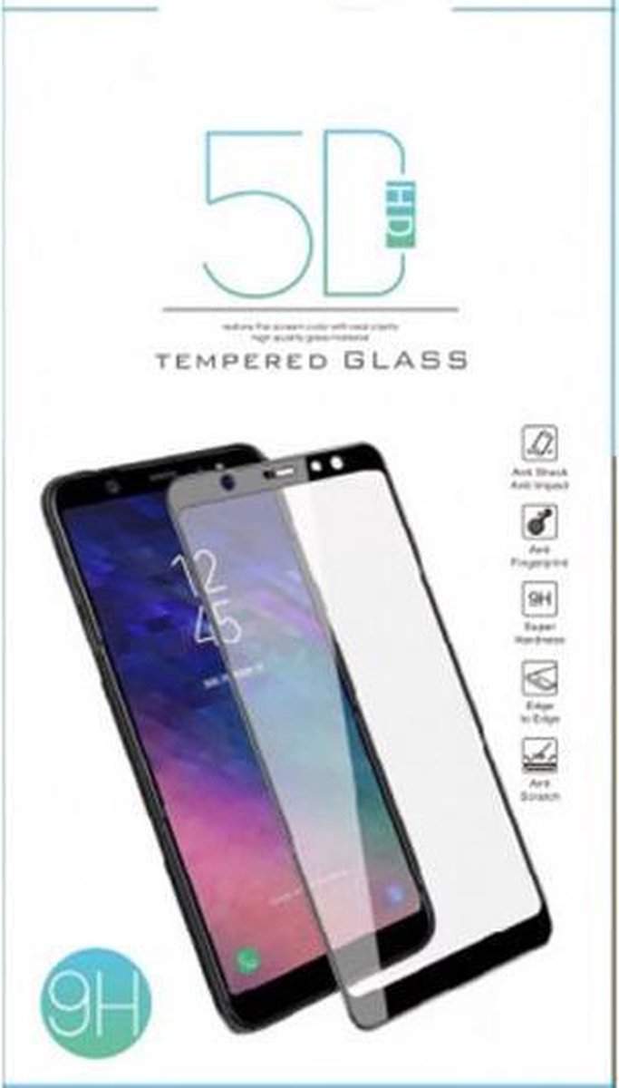 GSM-Basix Tempered Glass 5D voor Samsung Galaxy A71 Zwart