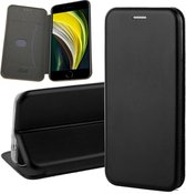 iPhone SE 2020 Hoesje - iPhone SE 2022 Hoesje - iPhone 8 Hoesje - iPhone 7 Hoesje - Book Case Slim Wallet - Zwart