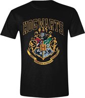 Harry Potter - Hogwarts Old School Heren T-Shirt - Zwart - L