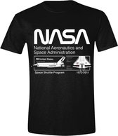 NASA - Space Shuttle Program Heren T-Shirt - Zwart - S