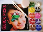 Kit de démarrage de maquillage pour enfants - Superstar - livre, pinceaux et peinture pour le visage