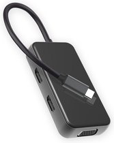 USB-C naar 2 x HDMI + VGA Adapter. Inclusief oplaadpoort voor Laptop of MacBook