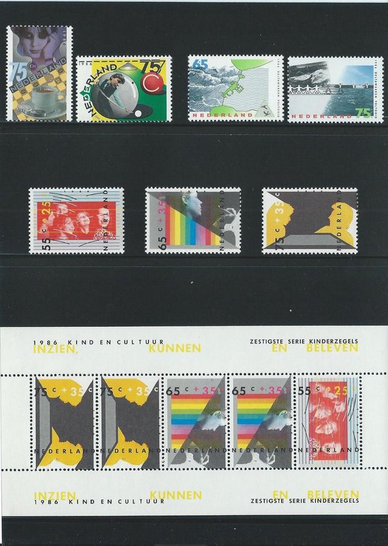 Thumbnail van een extra afbeelding van het spel Nederland Jaarcollectie Postzegels 1986