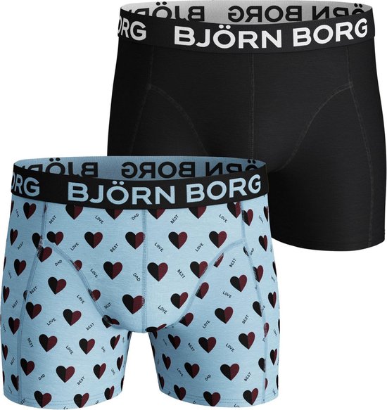 Björn Borg Heren 2-pack Boxershorts FATHERS DAY - Lichtblauw - Maat S |  bol.com