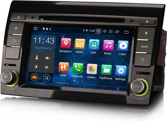Fiat Bravo 2007-2014 android autoradio met Navigatie, Bluetooth en  Handsfree bellen, - Per