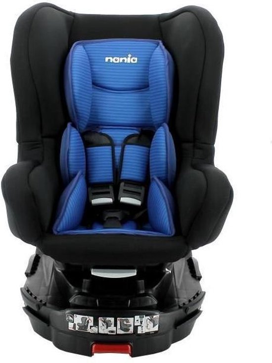 NANIA Isofix Draaiende 360 � draaibare autostoel groep 0-1 - Tech blauw |  bol.com