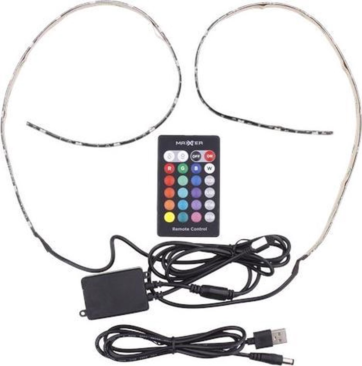 USB TV LED strip | 2 x 50 cm | Met Afstandsbediening | Dimbaar |RGB |  bol.com
