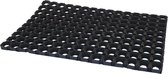 Deurmat rubber zwart 60 x 40 x 2.3 cm - buitenmatten