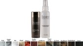 Boev Haarpoeder donker grijs 27.5 gram + Fiberhold Spray - Haarvezels - Hairfibers - Haarverdikker
