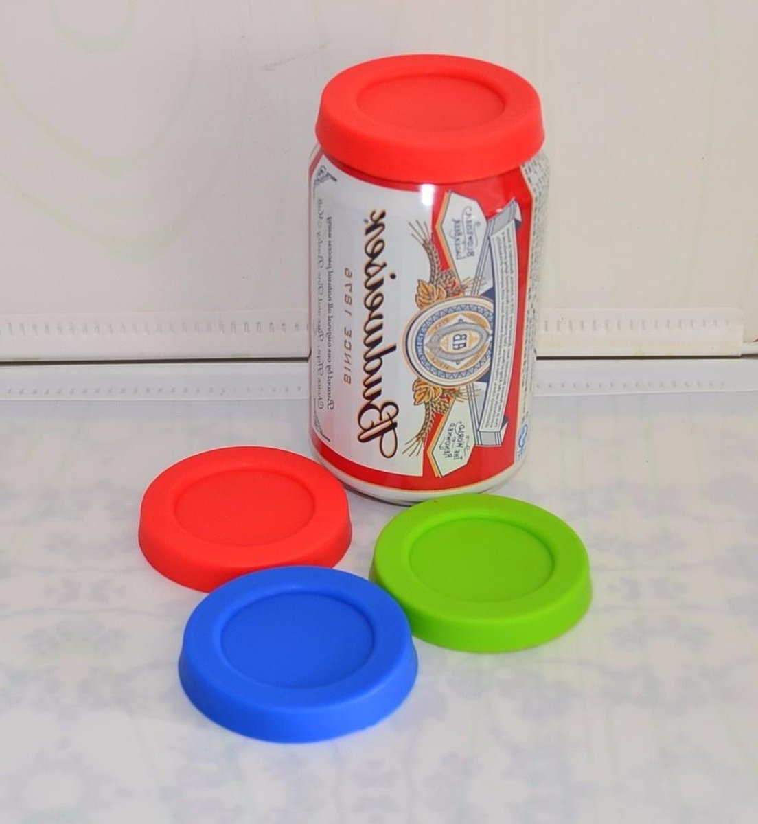 6 Couvercles En Silicone Réutilisables Pour Canettes - Adaptables à Soda, Bière, Jus - Multicolore - 6,5x6,5 Cm