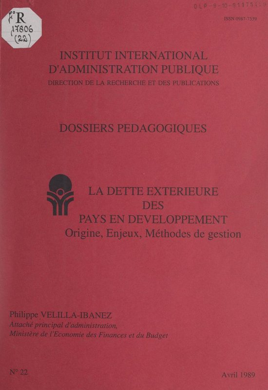 La dette extérieure des pays en développement - cover