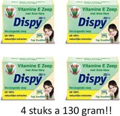 Dispy Vitamine E Zeep  met Aloë Vera – Voordeelverpakking 4 Stuks a 130 gram!!