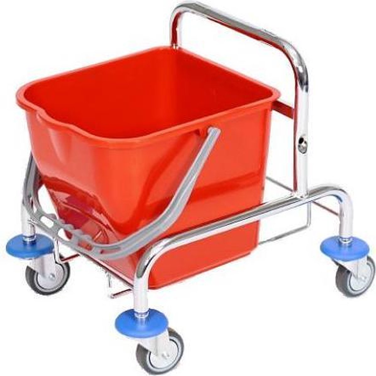 Goedkoopste Enkele rolemmer 1x 17ltr. verchroomd nu inclusief STRENGENMOPPERS.