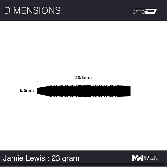 Thumbnail van een extra afbeelding van het spel Jamie Lewis 90% Tungsten - 23 Gram