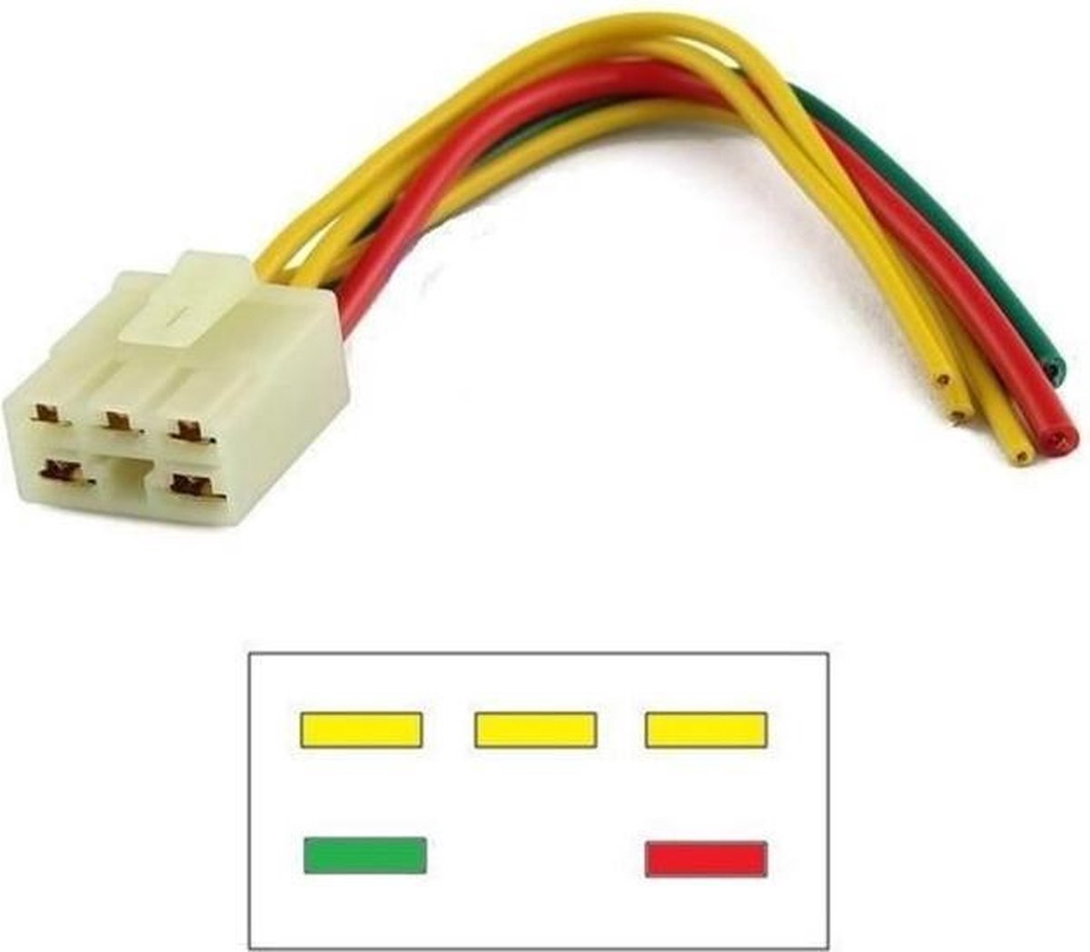 Stekker / Connector voor spanningsregelaar Honda CBR 250 1987 - 1994 CBR250 R / RR MC17 MC19 MC22 YMP-ST1