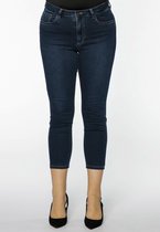 Yoek | Grote maten - dames jeans skinny 7/8 - donkerblauw