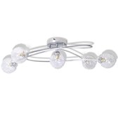 Plafondlamp - Gaasdraad kappen - 5 x G9 peertjes - 220 V