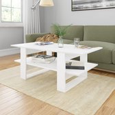 Salontafel 110x55x42 cm spaanplaat wit