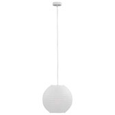 Hanglamp E27 Ã˜ 30 cm wit