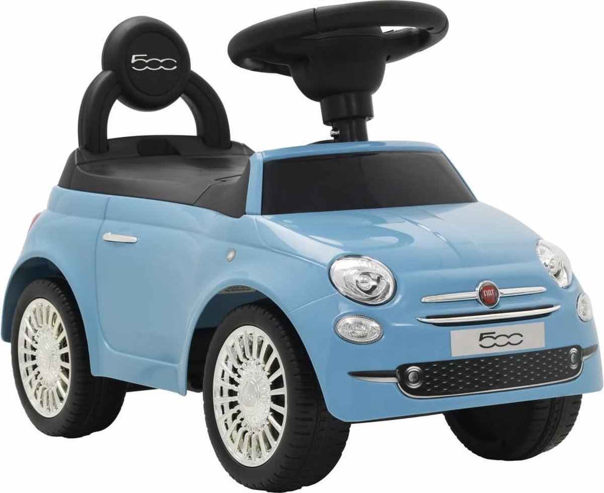 Loopauto Fiat 500 blauw