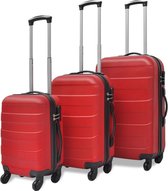 Harde kofferset - ABS - Rood - 3-delig