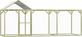 Kippenhok 4,5x1,5x2 m FSC geïmpregneerd grenenhout