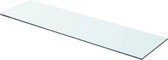 Wandschap transparant 70x20 cm glas