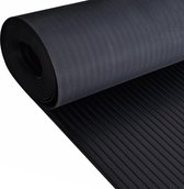 Rubberen anti-slip vloermat 2x1m breed geribbeld