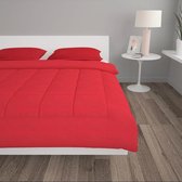 3-delige Winterdekbedset 200x200/80x80 cm stof bordeauxrood