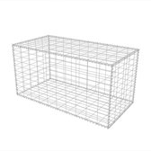 VidaXL - Gabion mand - Gegalvaniseerd Staal - Zilver - 100x50x50 cm