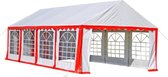 Partytent 8 x 4 PVC rood