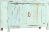 Dressoir 110x35x70 cm massief mangohout lichtblauw