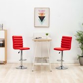 Barstoel kunstleer rood