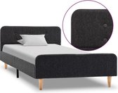 Bedframe jute donkergrijs 100x200 cm