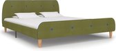 Bedframe stof groen 160x200 cm