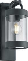 LED Tuinverlichting - Tuinlamp - Trion Semby - Wand - Lichtsensor - E27 Fitting - Mat Antraciet - Aluminium