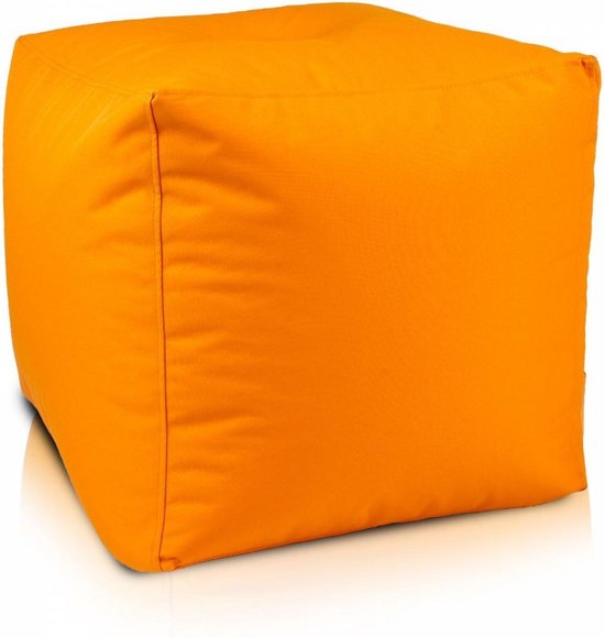 verlangen Investeren Surrey Kubus - poef - outdoor - oranje - 37cm x 37cm | bol.com