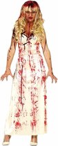 Horror Carrie jurk met bloedvlekken verkleed kostuum voor dames - Carrie horrorfilm - Halloween kostuums verkleedkleding 42-44 (L/XL)