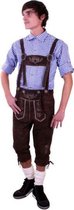 Overknee Lederhosen met Borduursel - Maat 50 - Bruin