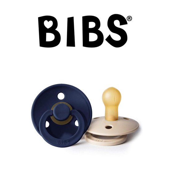 Bibs fopspeen maat 2 618 maanden 2 stuks deep space vanilla glow in the dark bol