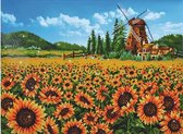 Diamond Dotz® Sunflower Windmill - Diamond Painting (85x64,5 cm)